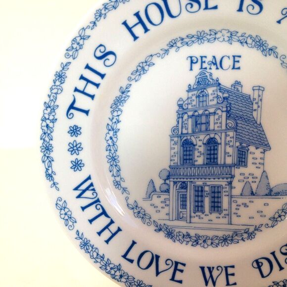 Vintage Collector Plate "This House is a Haven with Love We Disarm" Albert Price - Picture 3 of 7